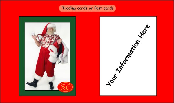 Sample of Santa Trading Card